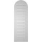 Ekena Millwork Round Top Surface Mount PVC Gable Vent: Functional, w/ 2"W x 1-1/2"P Brickmould Frame, 12"W x 36"H GVPRT12X3602SF - alternate 5